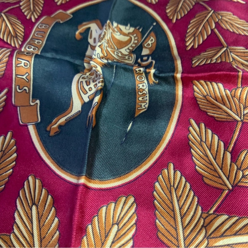 Pre Owned Burberry  Silk Scarf